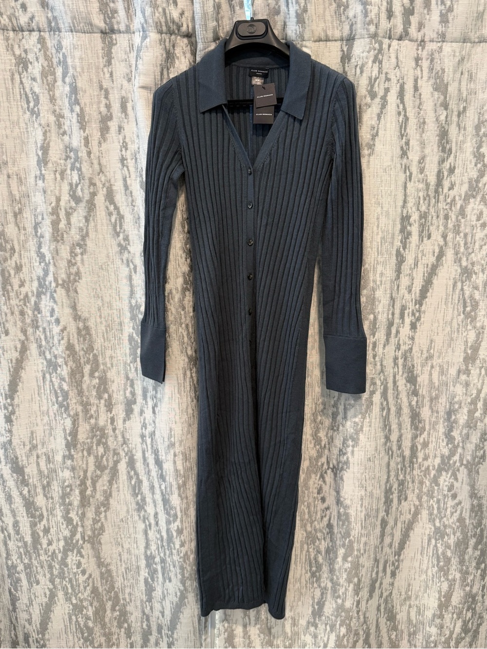 NWT! Club Monaco Ribbed Collared Sweater Dress